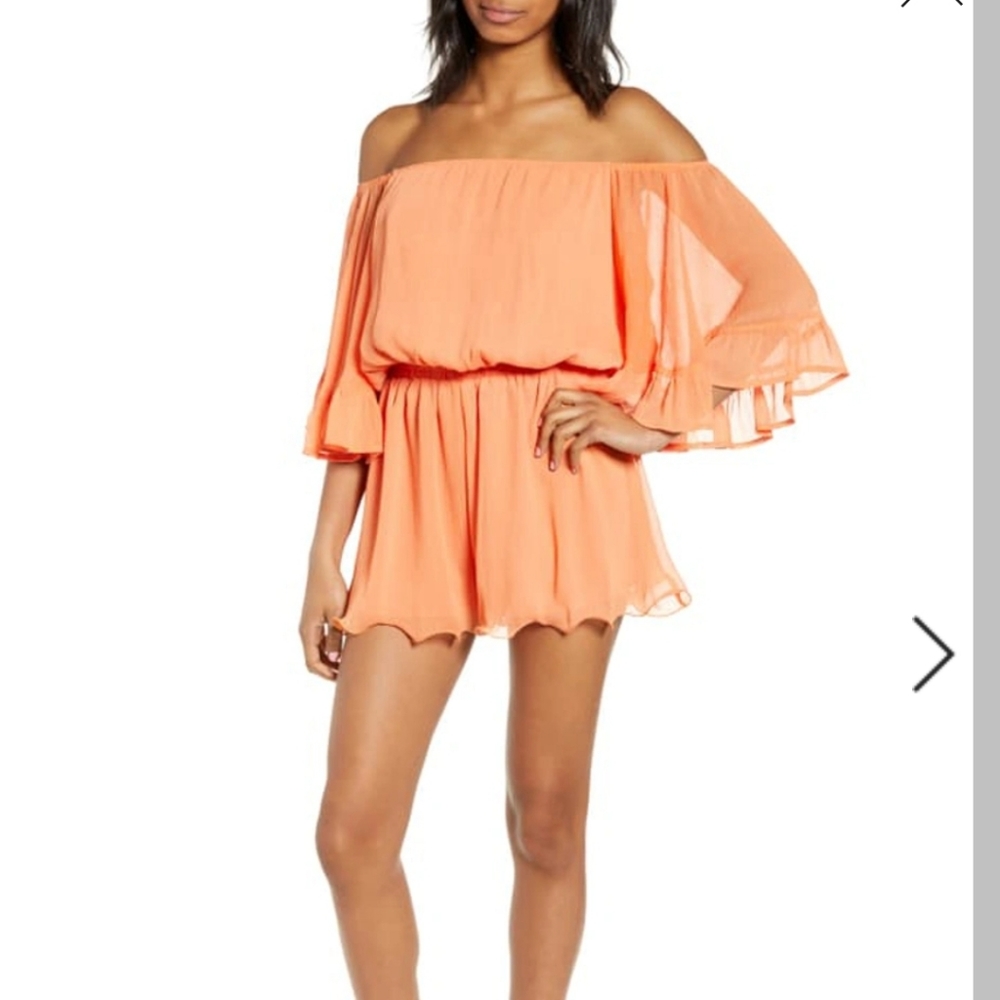 Endless Rose off the shoulder ruffle romper